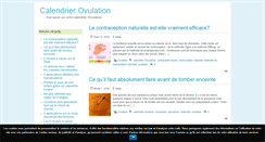 Desktop Screenshot of calendrierovulation.com