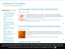 Tablet Screenshot of calendrierovulation.com